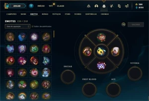 Conta prata 1 com 100 Champs e 76 Skins (2 Miticas) - League of Legends LOL