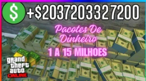 GTAV ONLINE - PACOTES DE 1 a 15 Milhões (Super Promocao✨)