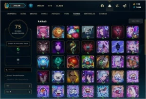 Conta platina 1 (ex D2), 19 skins e 40 champs - League of Legends LOL