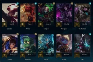 CONTA DE LEAGUE OF LEGENDS PLATINA LOL