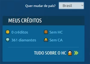 Conta com 361 diamantes Habbo