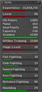 Varias Contas Paladin, Knight e Druid em Quilia e Phytera - Tibia