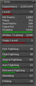 Varias Contas Paladin, Knight e Druid em Quilia e Phytera - Tibia