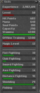 Varias Contas Paladin, Knight e Druid em Quilia e Phytera - Tibia