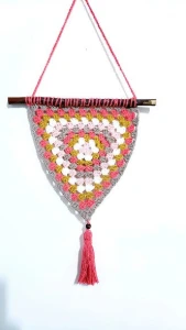 Manta Coral Listrada em Crochê Kit - Artesanato e Personalizados