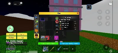 Conta Blox Fruits Lv MAX 2800 + CDK + Soul Guitar + Mamute - Roblox