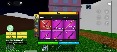 Conta Blox Fruits Lv MAX 2800 + CDK + Soul Guitar + Mamute - Roblox
