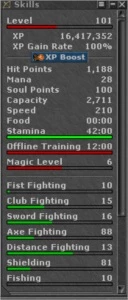 Vendo dois Ek's em Pythera na mesma conta. - Tibia