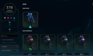 Conta Nv 672 ,Esmeralda 3 , 1339 Skins , 378 Cromas - League of Legends LOL