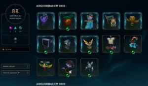 Conta Nv 672 ,Esmeralda 3 , 1339 Skins , 378 Cromas - League of Legends LOL