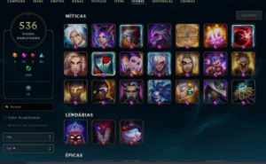 Conta Nv 672 ,Esmeralda 3 , 1339 Skins , 378 Cromas - League of Legends LOL