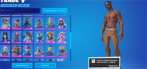 Conta Epic/Fortnite com travis scott e watch dogs 2
