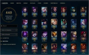 Conta League of legends 285 skins LOL