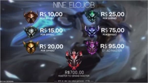 NINE | Contas & EloJob - League of Legends LOL