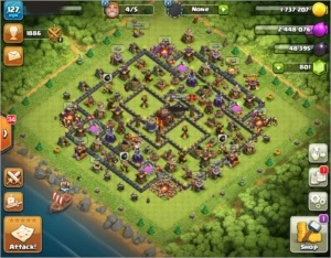 Clash Of Clans cv 10 semi-full 4 anos com troca de nome