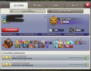 Clash Of Clans cv 10 semi-full 4 anos com troca de nome