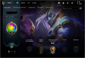 Conta lol nível 120, 66 skins platina na temporada anterior - League of Legends