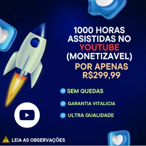 Horas Assistidas Youtube Para Monetização - Redes Sociais