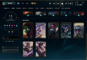 Diamante 2 com 45 Champs e 13 Skins +4 Vitoriosas - League of Legends LOL