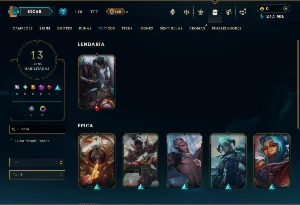 Diamante 2 com 45 Champs e 13 Skins +4 Vitoriosas - League of Legends LOL