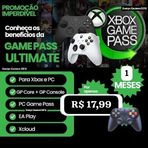 Assinatura Game Pass Ultimate 1 Mês Por R$ 17 Com Xcloud - Gift Cards