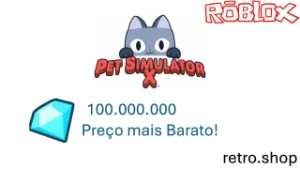 Roblox Pet Simulator X 100M 100 milhões Gemas Diamantes