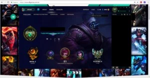 Platina 5 + 22 Campeões - League of Legends LOL