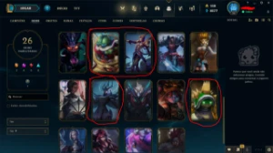 Conta Full Acesso com Corki OVNI, Kayle Juiza, Rammus Rei... - League of Legends LOL