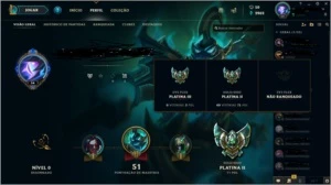 Contas League Of Legends - Diamante 5 e Platina 2 LOL