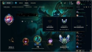 Contas League Of Legends - Diamante 5 e Platina 2 LOL