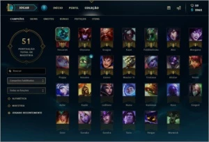 Contas League Of Legends - Diamante 5 e Platina 2 LOL