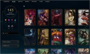 Conta LoL Nível 90+ Gold II (Poucas partidas) 140+ Skins - League of Legends