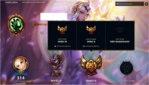 Conta LoL Nível 90+ Gold II (Poucas partidas) 140+ Skins - League of Legends