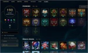 Conta LoL Nível 90+ Gold II (Poucas partidas) 140+ Skins - League of Legends