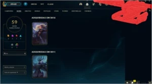 Vendo conta league of legends LOL