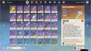 Zhongli + Hu Tao + Keqing C1 + QiQi + Espada Celestial R2 - Genshin Impact