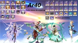 Kazuha + Venti +keqing + Jean ar40 - Genshin Impact
