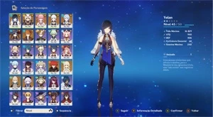 Conta Genshin Impact - AR 57 - 10 Personagens 5* - e Mais!