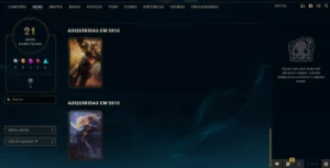 Conta Antiga Lol / League 02/2014 Com Skins Da Época - League of Legends