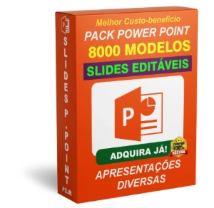 +8.000 Slides Prontos Power Point Editáveis + bônus - Serviços Digitais