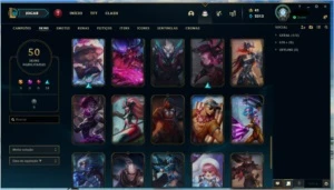Conta SEM ELO com 50 skins e 92 campeões. - League of Legends LOL