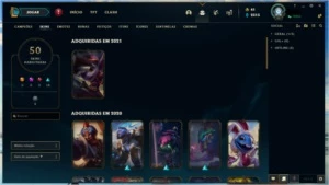 Conta SEM ELO com 50 skins e 92 campeões. - League of Legends LOL
