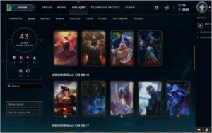 Platina, 44 skins, 113 champs, nunca teve punição. - League of Legends LOL