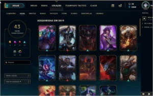 Platina, 44 skins, 113 champs, nunca teve punição. - League of Legends LOL