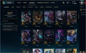 Platina, 44 skins, 113 champs, nunca teve punição. - League of Legends LOL