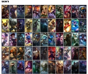 Conta Unranked com 96 Champs e 104 Skins + 10 Cromas - League of Legends LOL