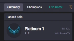 Conta Lol Platina 1 - League of Legends