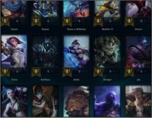 Conta Smurf - EX PLATINA 3 - MMR um pouco alto SOLOQ - League of Legends LOL