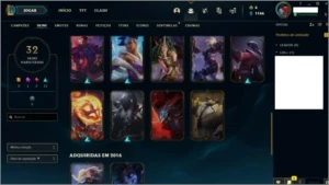 Conta LoL Platina - League of Legends