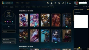 Conta LoL Platina - League of Legends